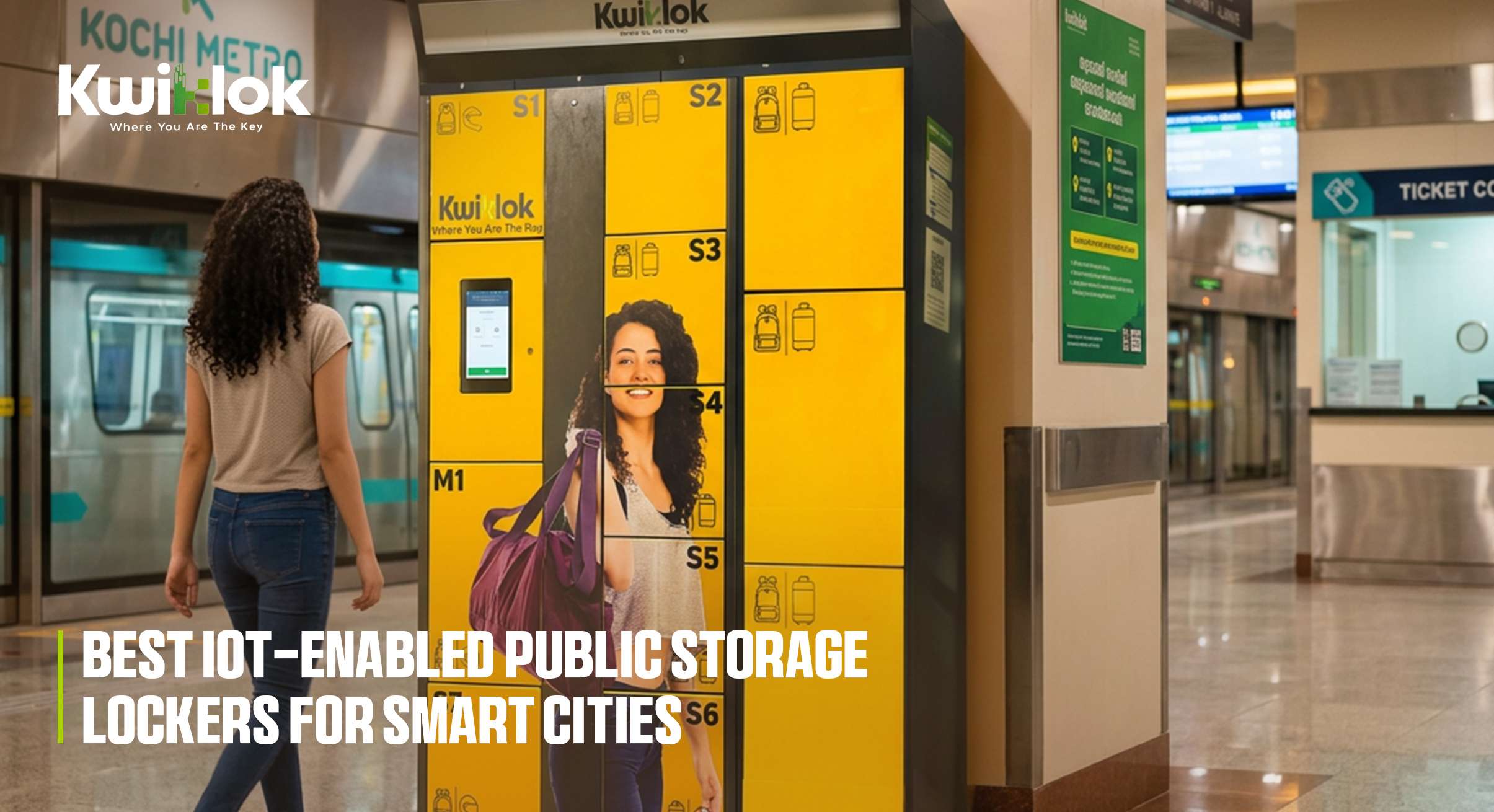 IoT-enabled public storage lockers.